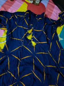 Blue Anarkali Kurti