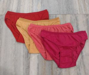 Colorful Cotton Panties - 4 Pack