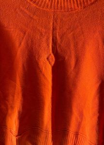 Vibrant Orange Long Sleeve Top