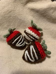 Chocolate Covered Strawberry Keychain