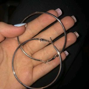 Silver Hoop Earrings