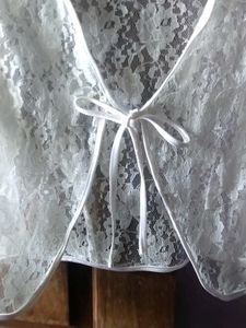 Off-white Lace Shrug