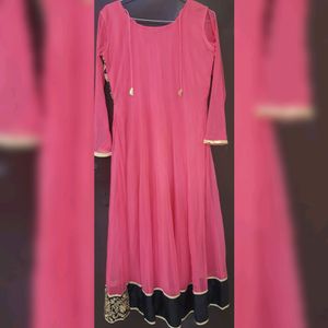 Pink Color Anarkali Suit .