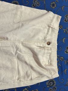 Vintage Cream Cargo Pants