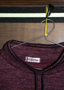 Maroon Long Sleeve Top