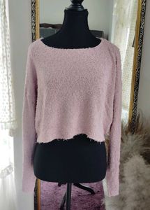 Pink Cropped Sweater