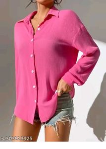 Pink Oversized Shirt