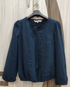 All About You Navy Blouse