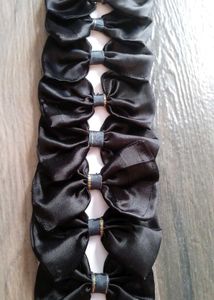 Black Bow Hair Tie Pack Of 10