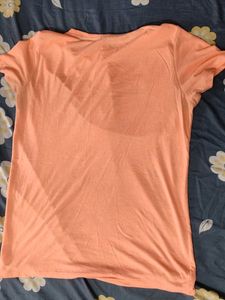 Peach Graphic T-Shirt
