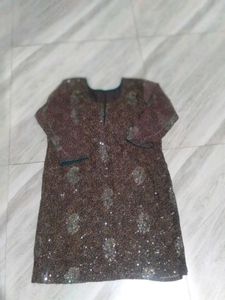 Tailored sequins Net kurta set