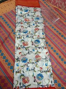 Zari Copper Floral Saree Daily Wear Rs 350