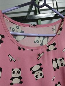 Cute Panda Print Top