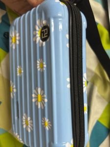 Blue Floral Crossbody Bag