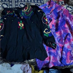 2 Colorful Print Top