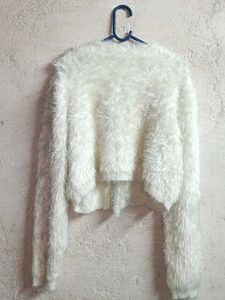 NEW Trendy Winter Crop Cardigan Woolen Sweater