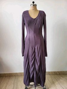 Long Sleeve Ruched Dress