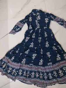 Elegant Blue Ethnic Gown