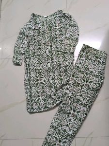 Floral Print Kurta Set