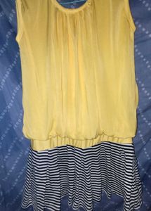 Yellow &amp; Stripe Dress