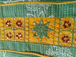 Yellow Geometric Print Salwar Kameez Suit