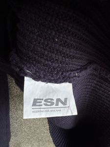 Navy Knit Polo Sweater