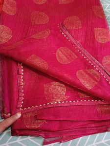 Dark Pink Saree