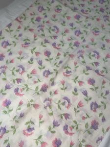 Floral Print Cotton Fabric Piece