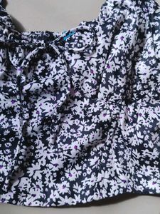 Floral Corset Crop Top