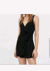 Zara Soft Surplice Wrap Dress Tortoise Shell O