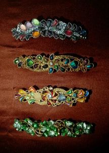 Vintage Floral Hair Clips (Set of 4)