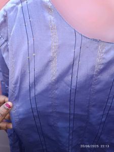 4xl Lavender Festive  Striped Kurta