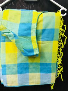 LOOSE COTTON CHECKS SAREE