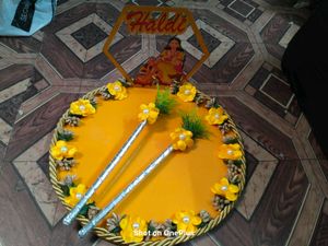 Haldi Ceremony Decorative Thali