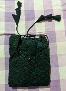 Emerald Green Embroidered Kurti