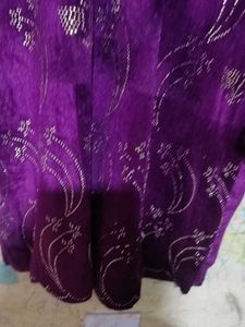 Elegant Purple velvet Kurta Set
