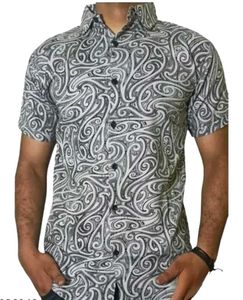 Patterned Short Sleeve Shirt