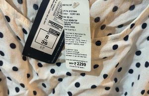 Polka Dot Tie-Front Top