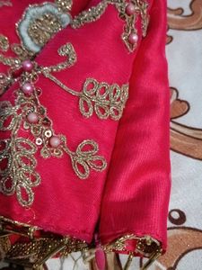 Red Embroidered Blouse
