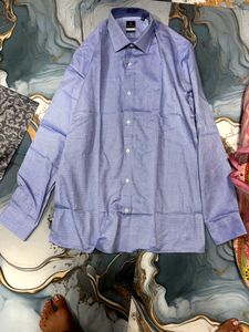 Blue Patterned Formal Shirt VAN HEUSEN