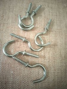 6 Screw-in Cup Hooks