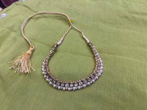 Elegant Pearl &amp; Rhinestone Choker Necklace
