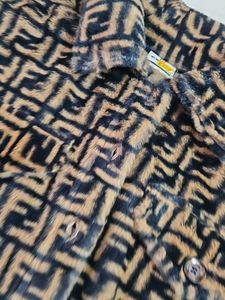 Fendi Print Fur Jacket