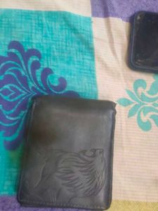 Leather Wallet with Design (URBAN MONKEY)