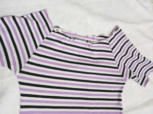 Striped Ribbed Dress