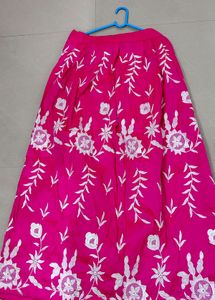 Casual Skirt With Embroidery Work