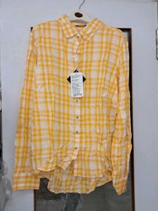 Yellow Plaid Shirt