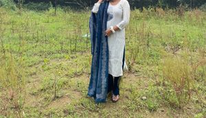 Elegant White Printed Kurta