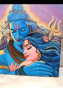 Shiva Parvati Artwork Painting