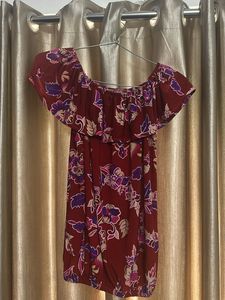 Boho Floral Off-Shoulder Summer Top